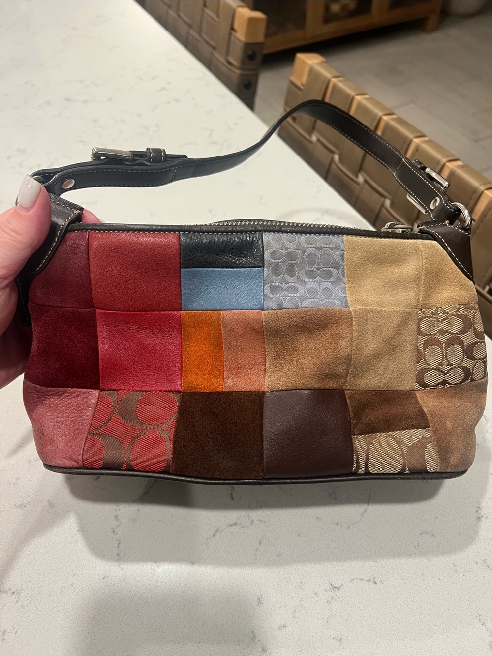 Authentic Vintage Y2K Coach Patchwork Bag - Small - Picture 3 of 12